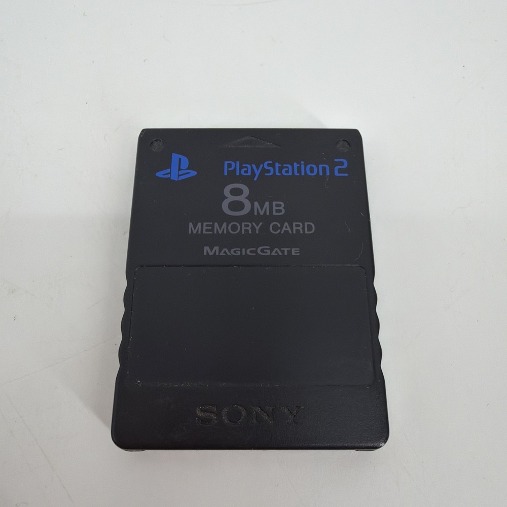 OEM Sony PlayStation 2 8MB Memory Card - Black - SCPH-10020 USED